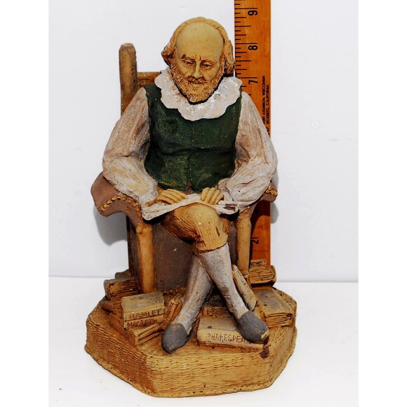 Tom Clark Shakespeare 9" Statue Figurine Tom Clark Gnomes 1984 - Picture 1 of 7